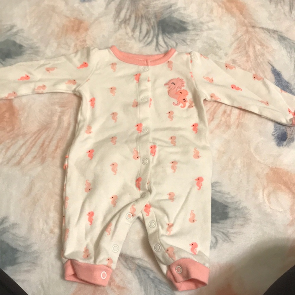 Newborn seahorse jumpsuit